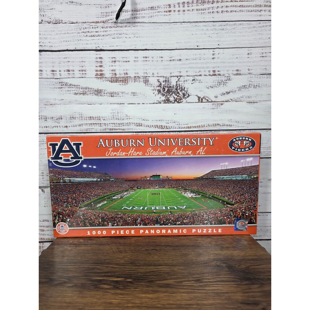 Auburn University Jordan-Hare Stadium 1000 Piece Panoramic Puzzle Sealed